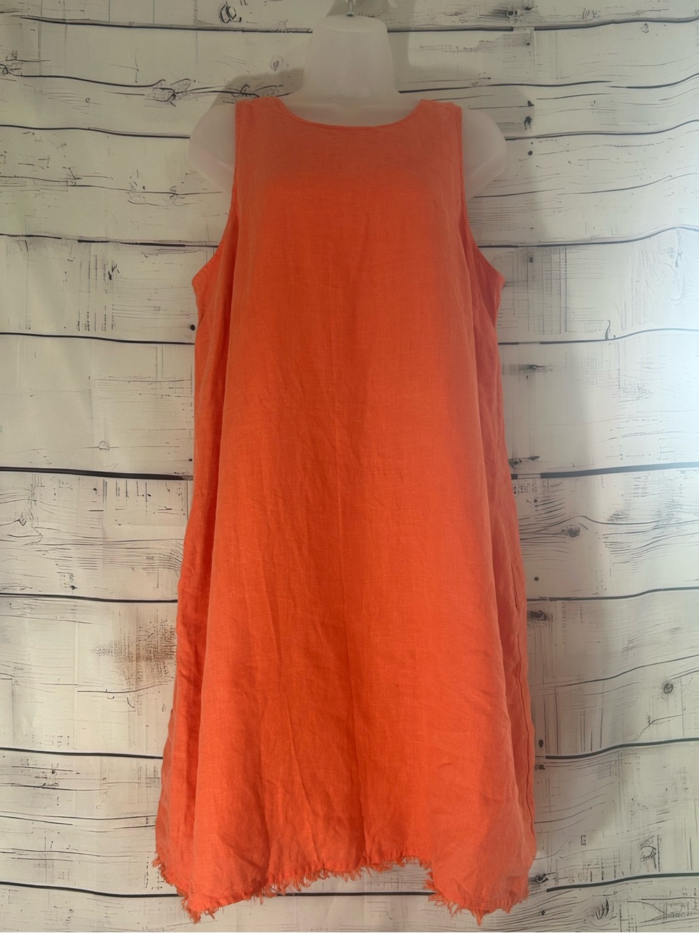 Tommy Bahama Women's Linen Coral Sleeveless Dress Size Large L